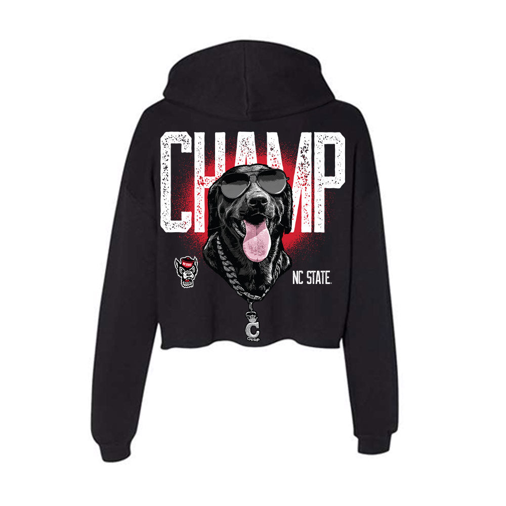 NC State - Ripken : - Champ Women's Crop Fleece Hoodie-1