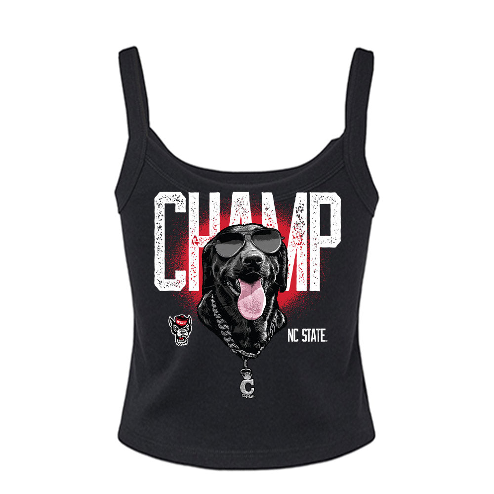 NC State - Ripken : - Champ Women’s Rib Cropped Tank Top-1