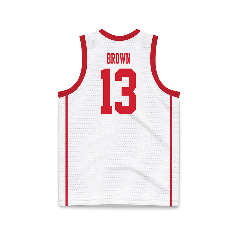 MSUM - NCAA Men's Basketball : Timaris Brown - White Basketball Jersey-1
