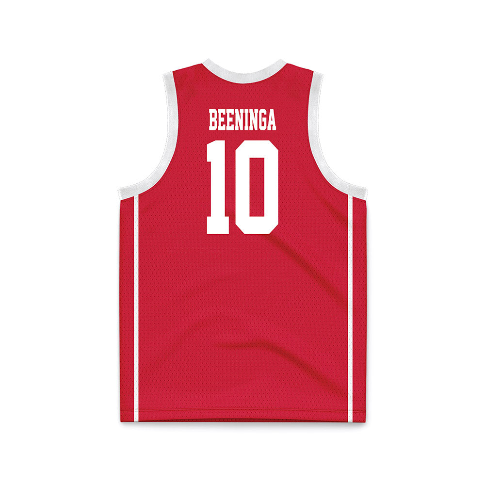 MSUM - NCAA Men's Basketball : Eddie Beeninga - Red Basketball Jersey-1