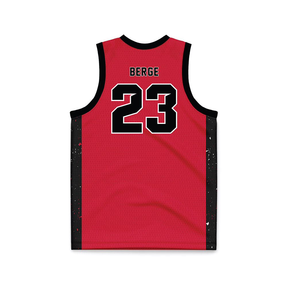 MSUM - NCAA Women's Basketball : Abby Berge - Red Basketball Jersey-1