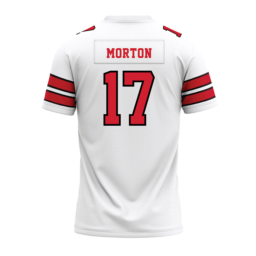 MSUM - NCAA Football : Dominic Morton - White Premium Football Jersey-1