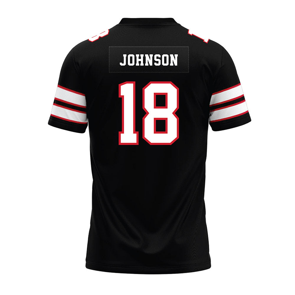 MSUM - NCAA Football : Caleb Johnson - Black Premium Football Jersey-1