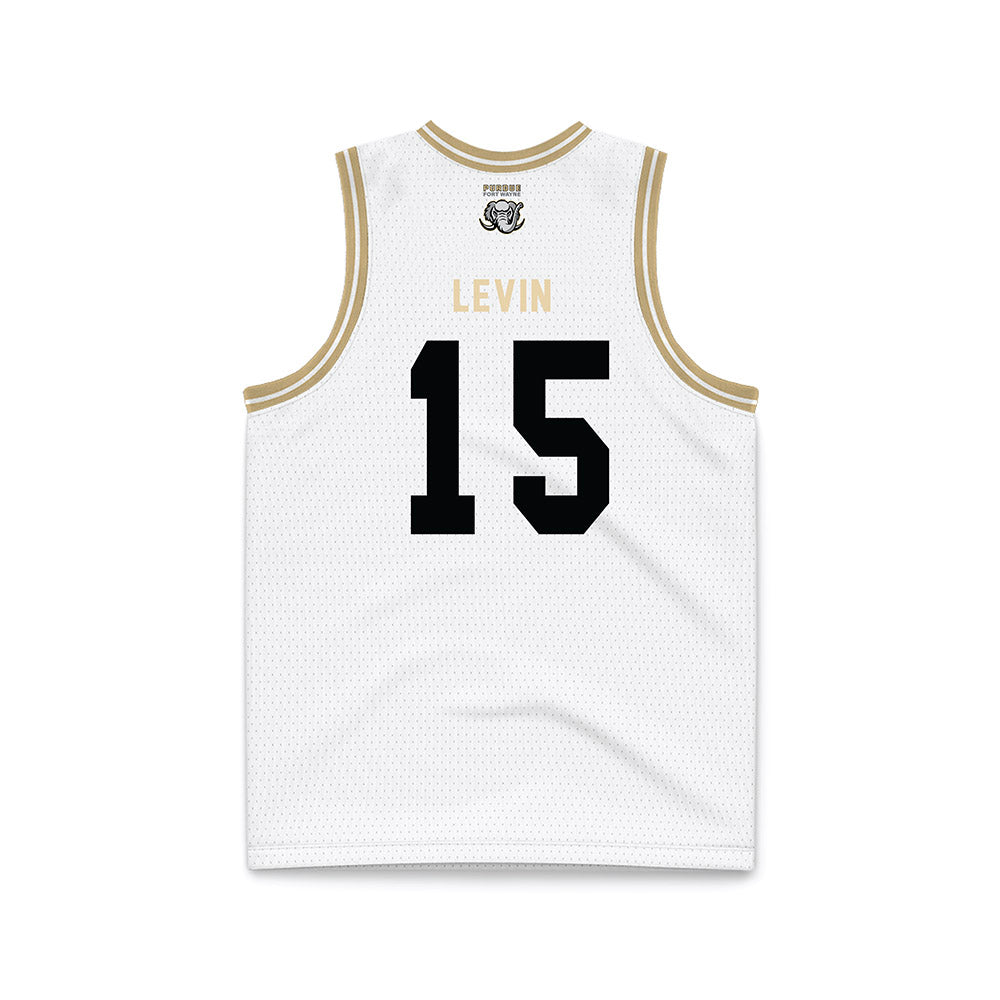 PFW - NCAA Men's Basketball : Yuval Levin - White Basketball Jersey-1