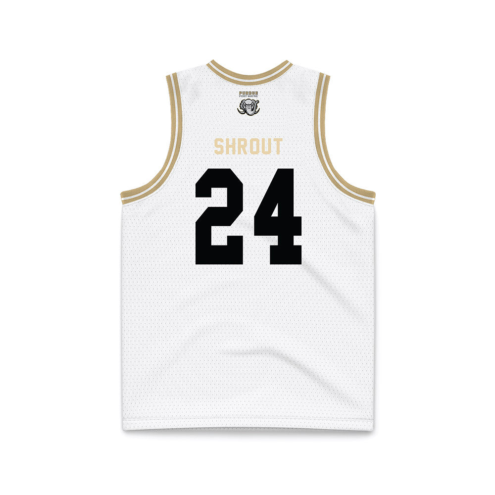 PFW - NCAA Men's Basketball : Mason Shrout - White Basketball Jersey-1