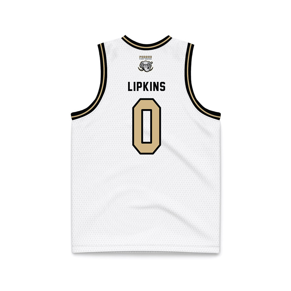 PFW - NCAA Men's Basketball : JaCorey Lipkins - Black Lining Basketball Jersey-1
