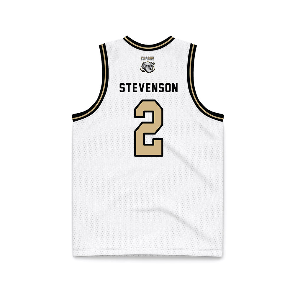 PFW - NCAA Men's Basketball : Mikale Stevenson - Black Lining Basketball Jersey-1