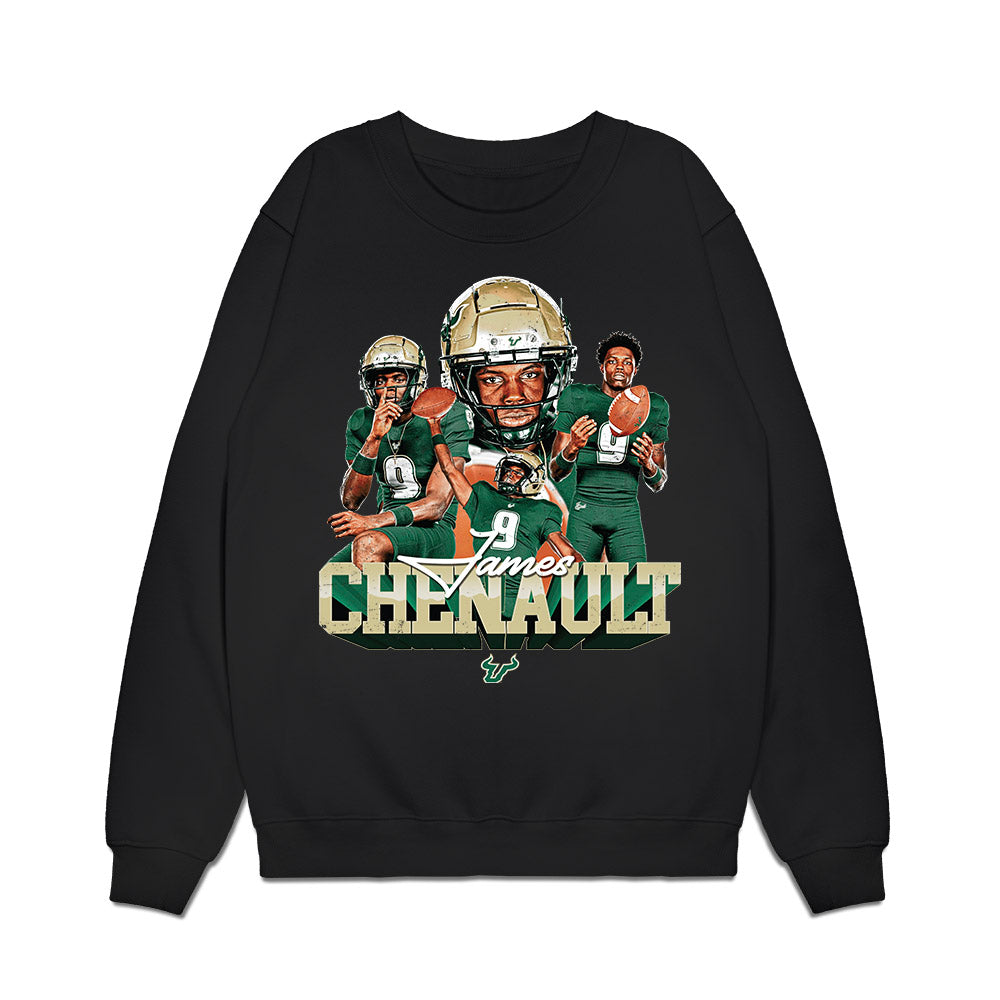 USF - NCAA Football : James Chenault - Collage Premium Crewneck Sweatshirt-0