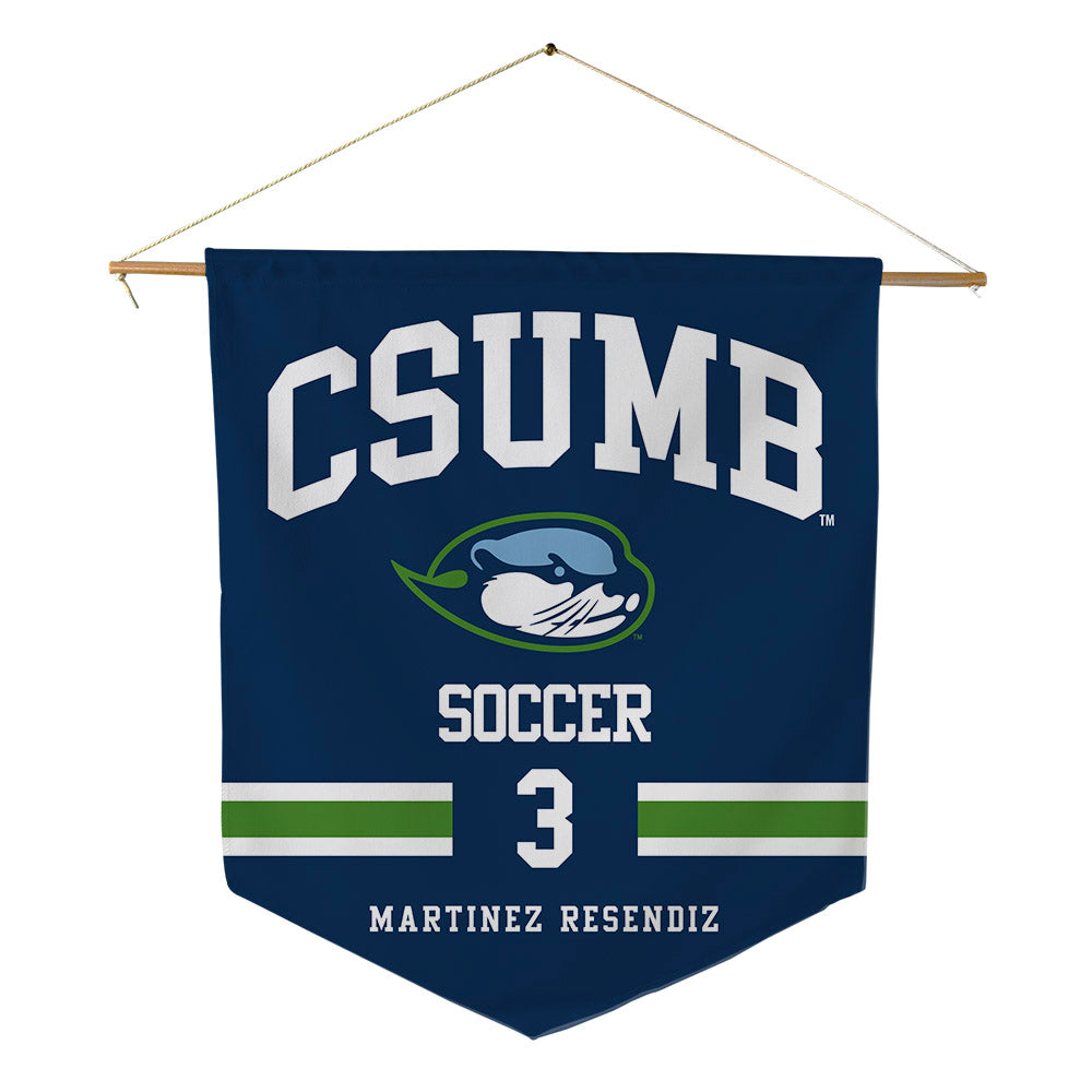 CSU Monterey Bay - NCAA Men's Soccer : Alejandro Martinez Resendiz - Pennant - 18" x 21"-0