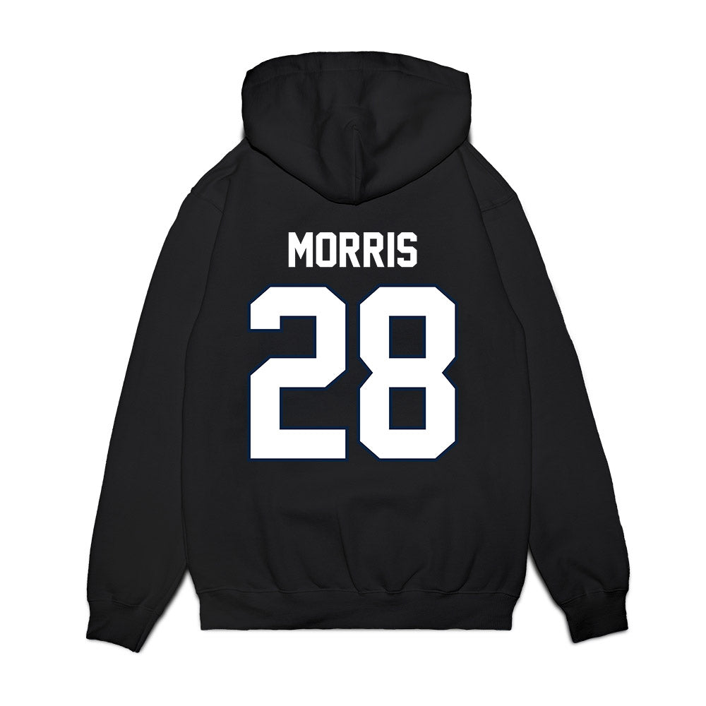 UConn - NCAA Football : Jon Morris - Vintage Helmet Premium Hooded Sweatshirt-1