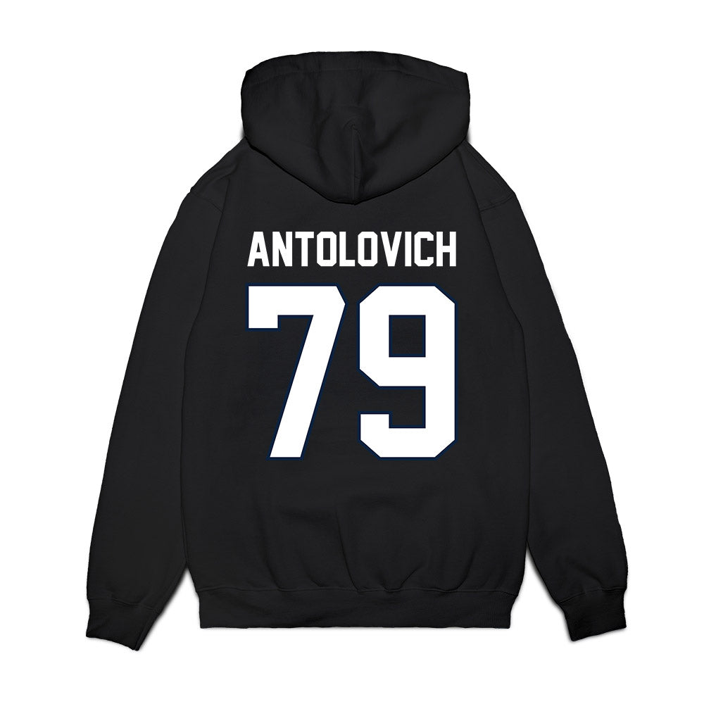 UConn - NCAA Football : Daniel Antolovich - Vintage Helmet Premium Hooded Sweatshirt-1