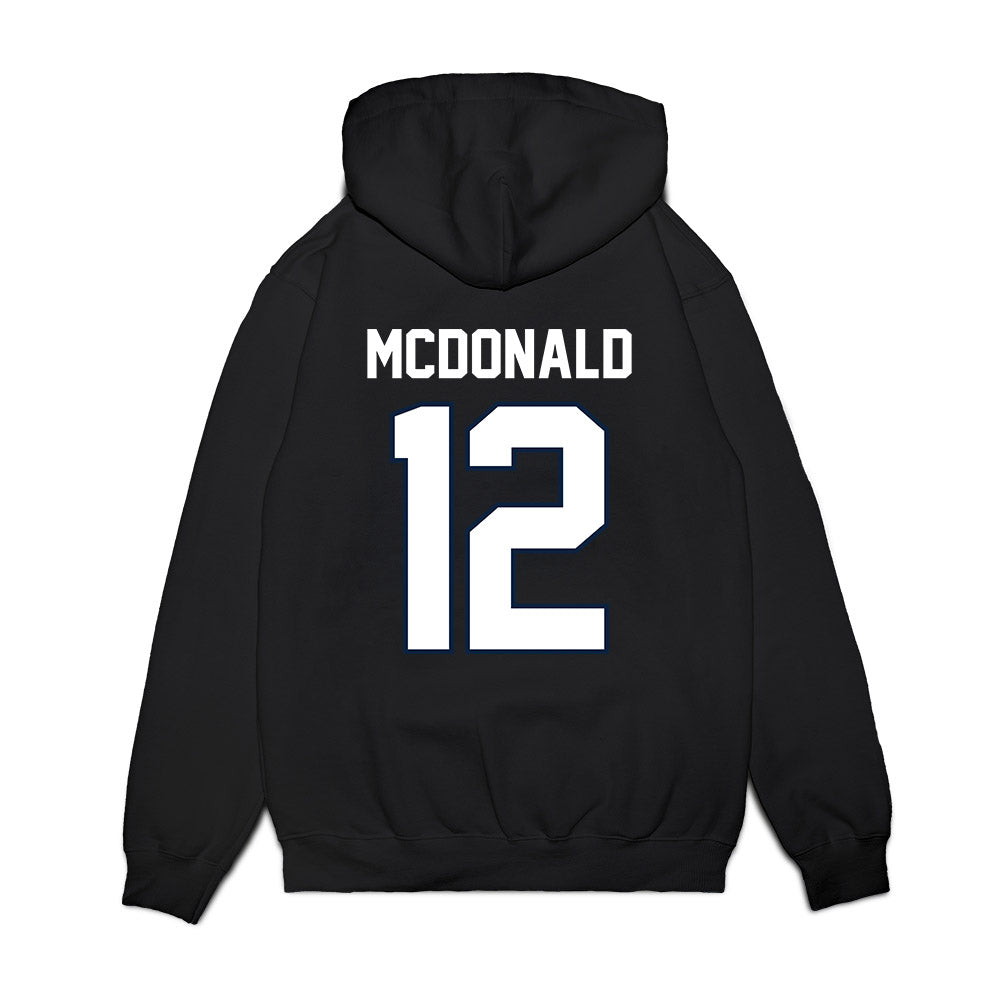 UConn - NCAA Football : Tucker McDonald - Vintage Helmet Premium Hooded Sweatshirt-1