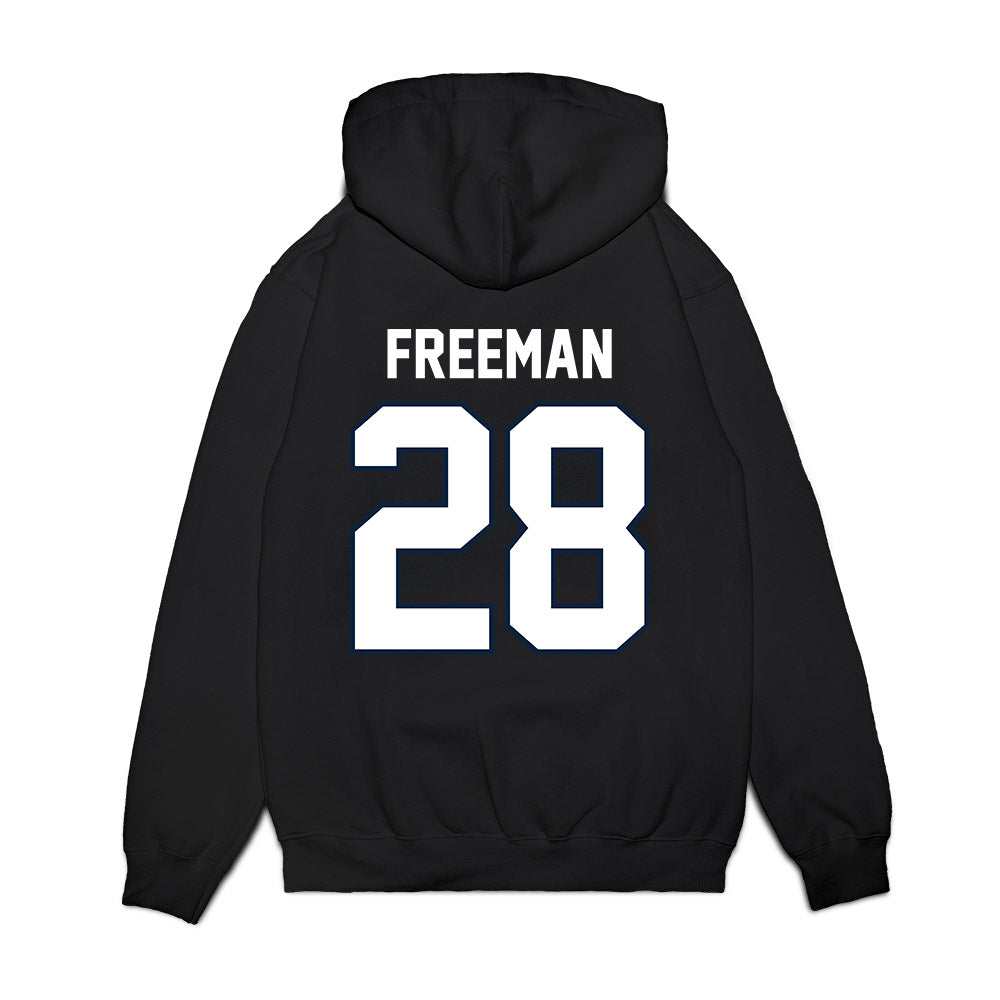 UConn - NCAA Football : Christopher Freeman - Vintage Helmet Premium Hooded Sweatshirt-1