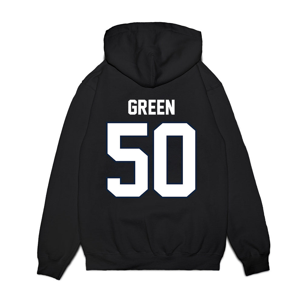 UConn - NCAA Football : Ja'Khi Green - Vintage Helmet Premium Hooded Sweatshirt-1
