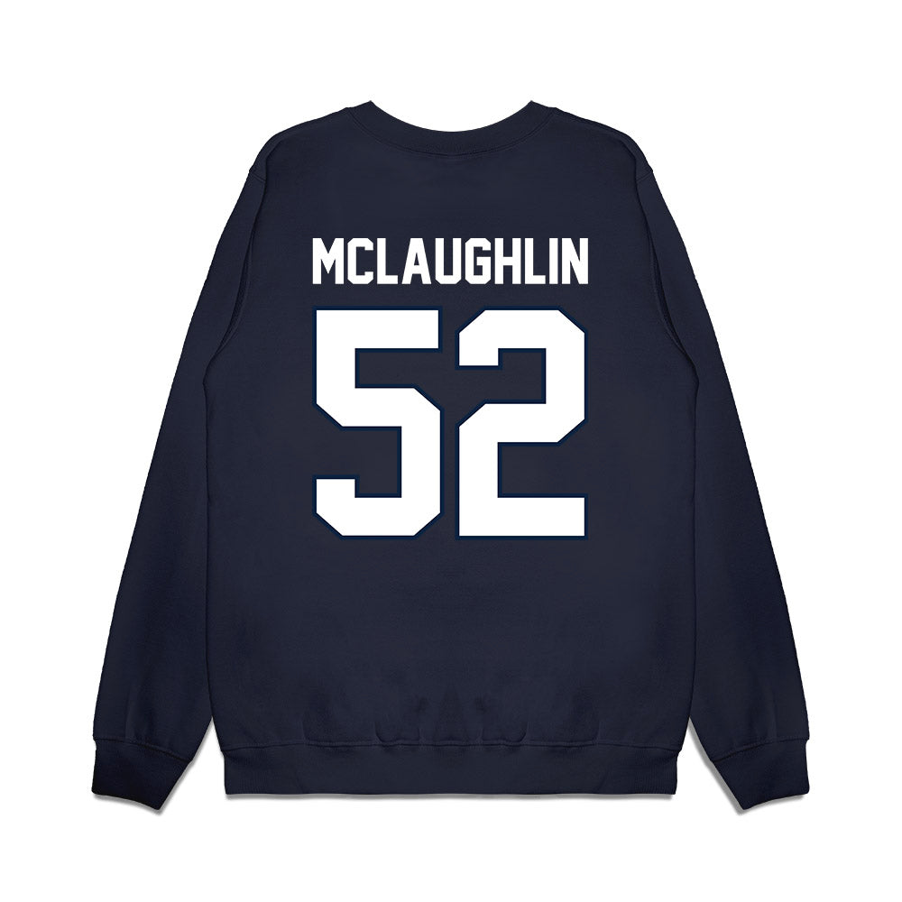 UConn - NCAA Football : Deron McLaughlin - Vintage Helmet Premium Crewneck Sweatshirt-1