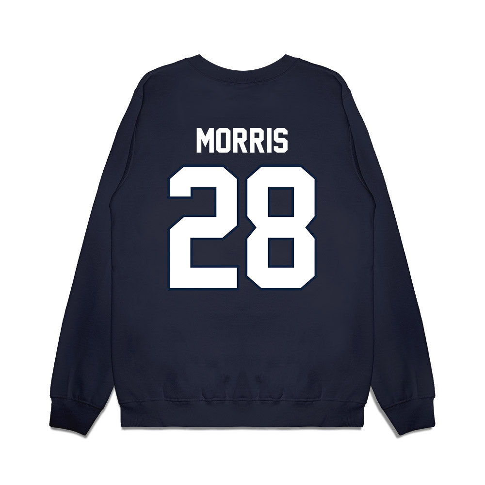 UConn - NCAA Football : Jon Morris - Vintage Helmet Premium Crewneck Sweatshirt-1