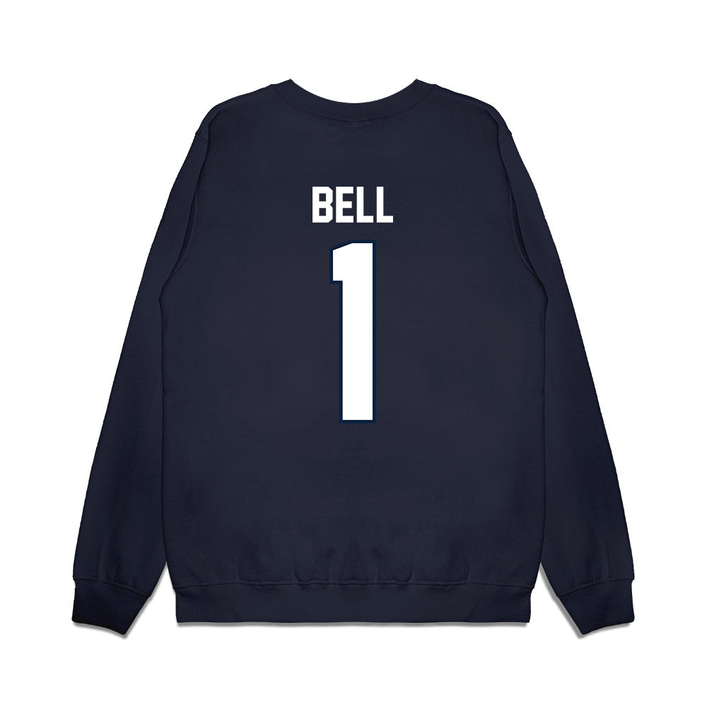 UConn - NCAA Football : Skyler Bell - Vintage Helmet Premium Crewneck Sweatshirt-1