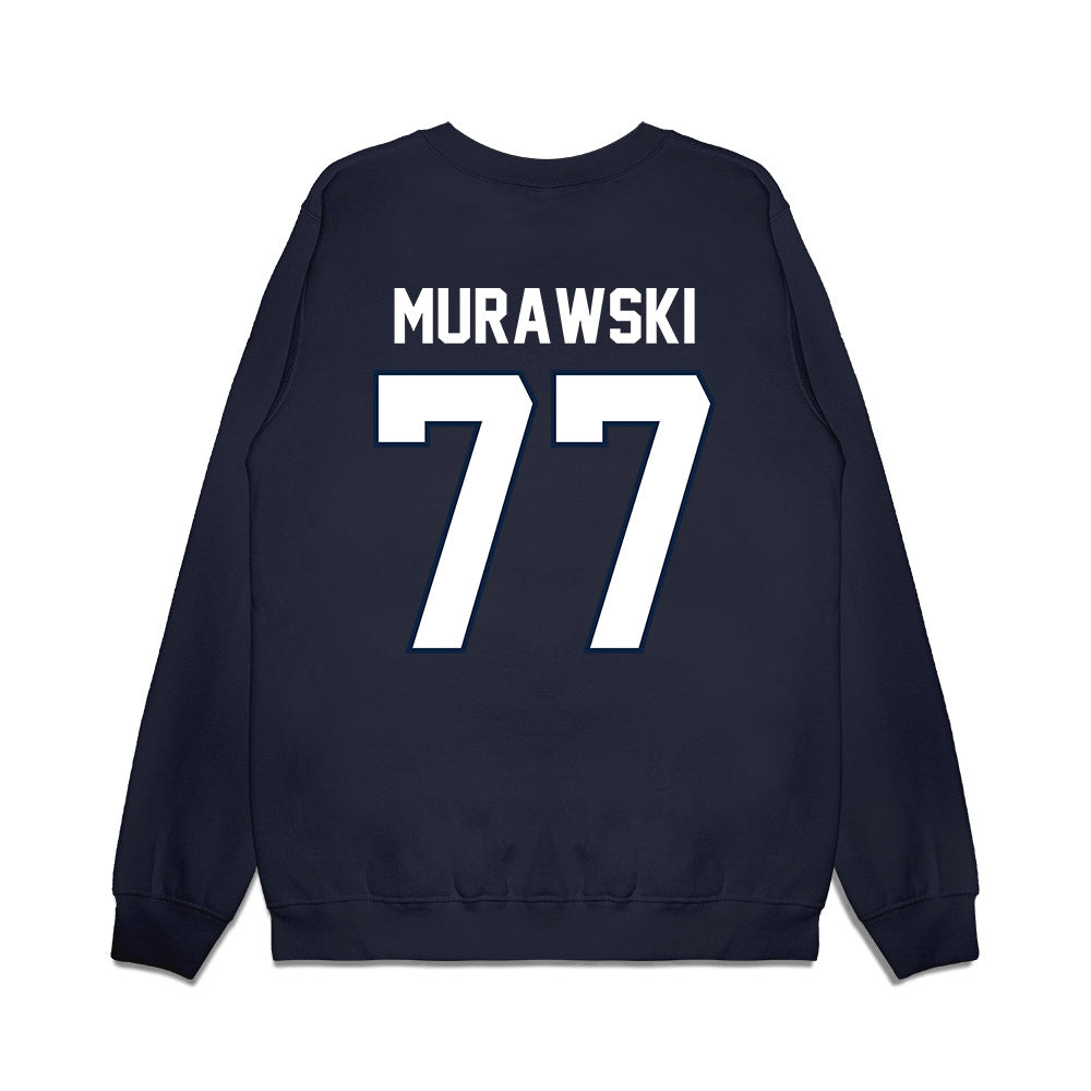 UConn - NCAA Football : Benjamin Murawski - Vintage Helmet Premium Crewneck Sweatshirt-1