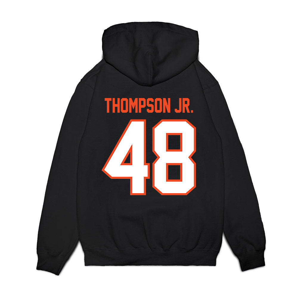 Auburn - NCAA Football : C Thompson Jr. - Vintage Helmet Premium Hooded Sweatshirt-1