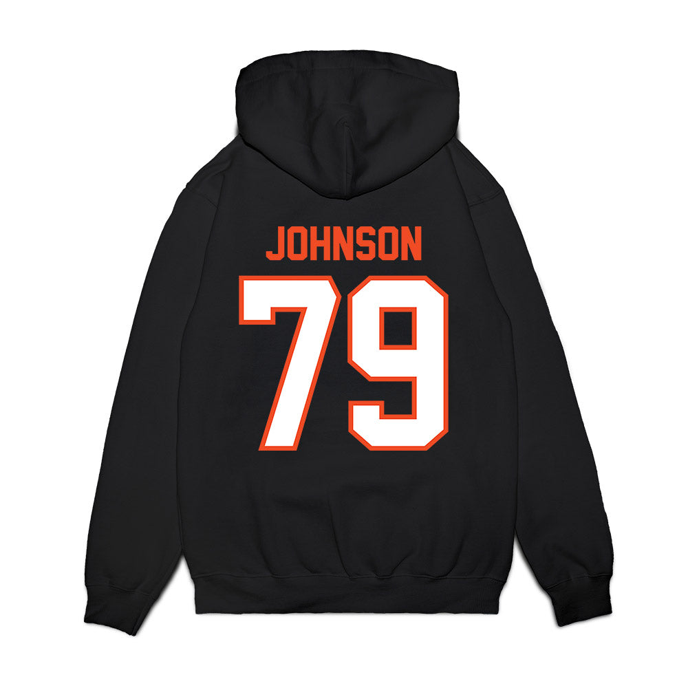 Auburn - NCAA Football : Tyler Johnson - Vintage Helmet Premium Hooded Sweatshirt-1