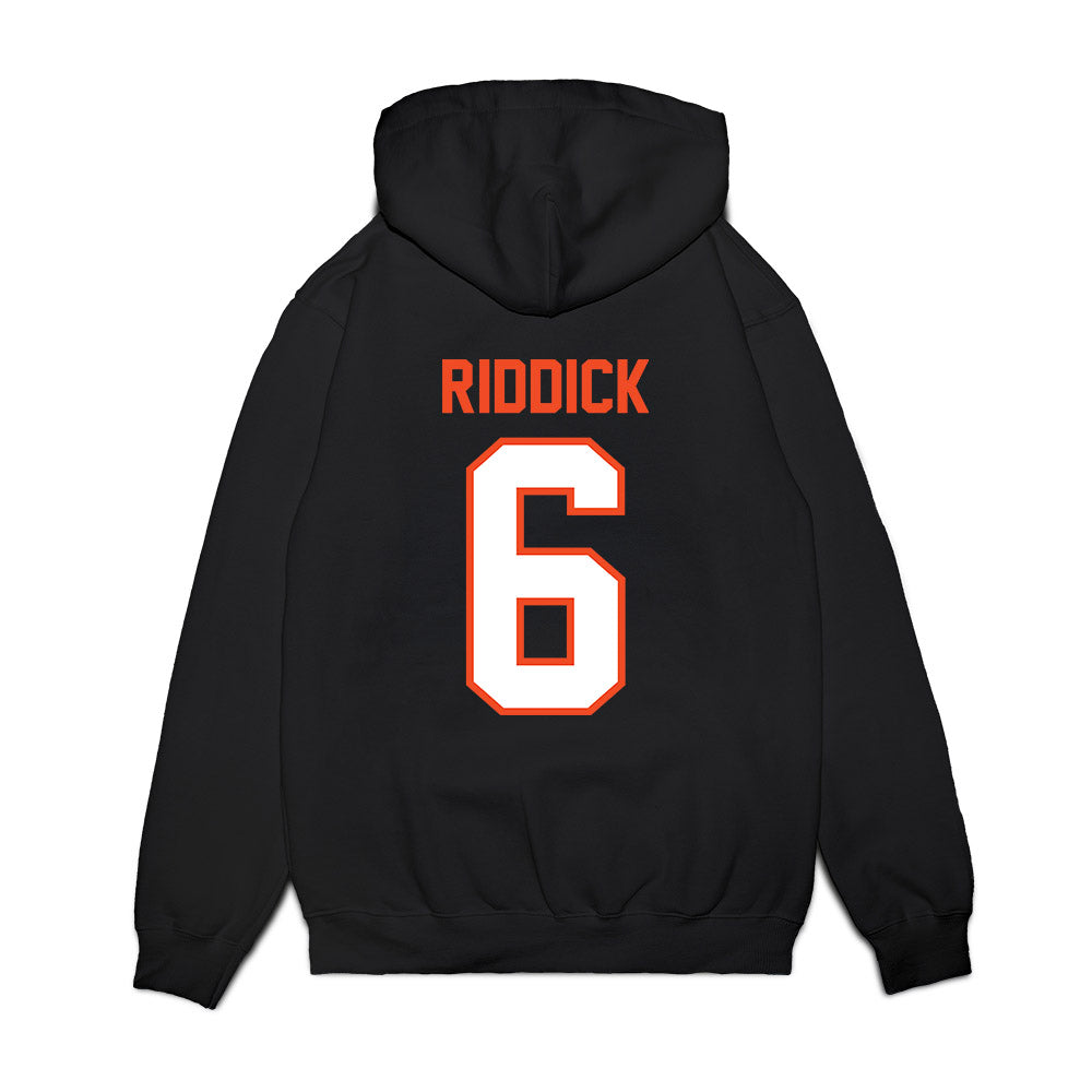 Auburn - NCAA Football : Demarcus Riddick - Vintage Helmet Premium Hooded Sweatshirt-1