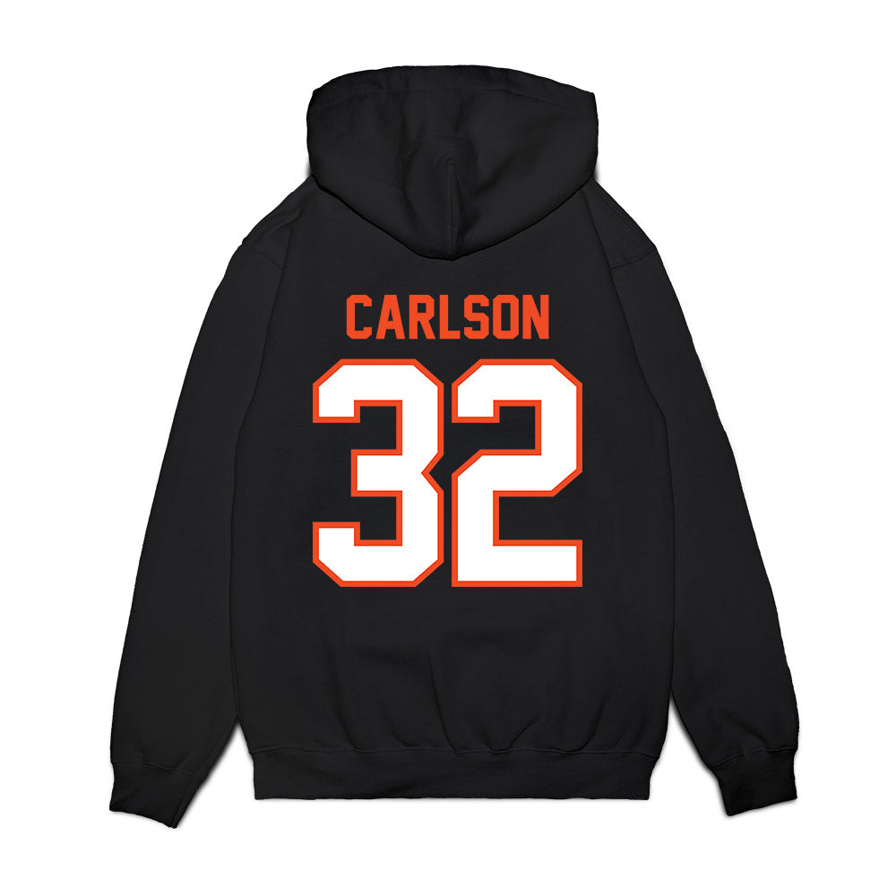 Auburn - NCAA Football : Cade Carlson - Vintage Helmet Premium Hooded Sweatshirt-1