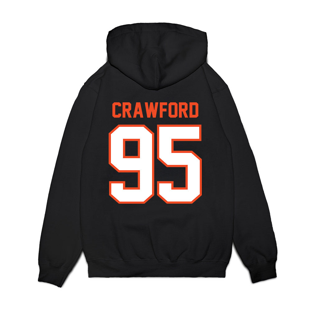 Auburn - NCAA Football : Jourdin Crawford - Vintage Helmet Premium Hooded Sweatshirt-1