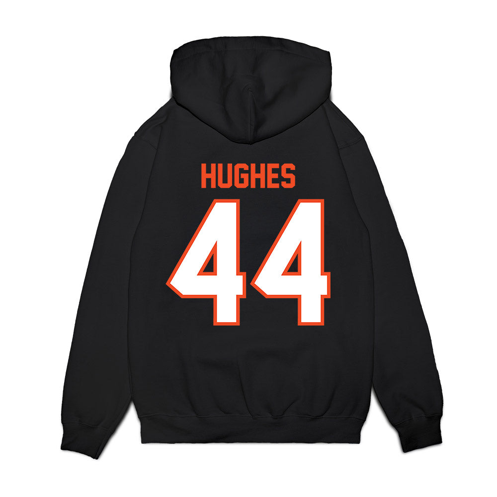 Auburn - NCAA Football : Reed Hughes - Vintage Helmet Premium Hooded Sweatshirt-1