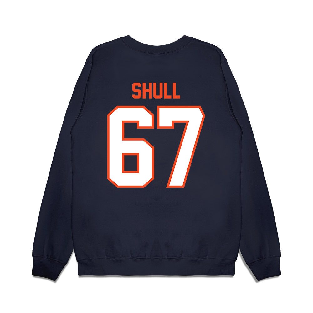 Auburn - NCAA Football : Broderick Shull - Vintage Helmet Premium Crewneck Sweatshirt-1