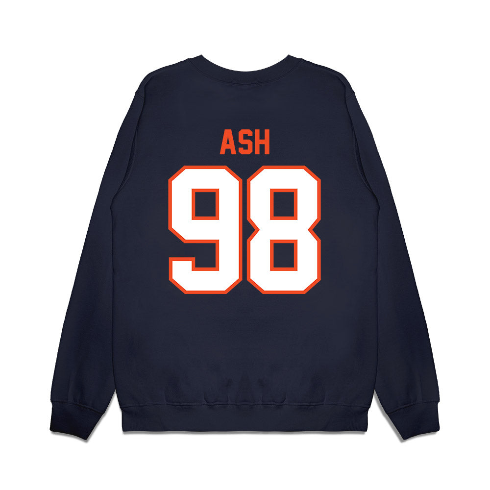 Auburn - NCAA Football : James Ash - Vintage Helmet Premium Crewneck Sweatshirt-1