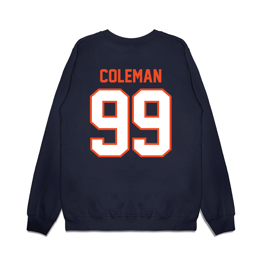 Auburn - NCAA Football : Antonio Coleman - Vintage Helmet Premium Crewneck Sweatshirt-1