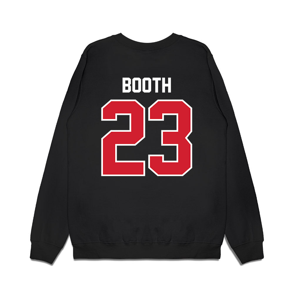 Nebraska - NCAA Football : Conor Booth - Vintage Helmet Premium Crewneck Sweatshirt-1