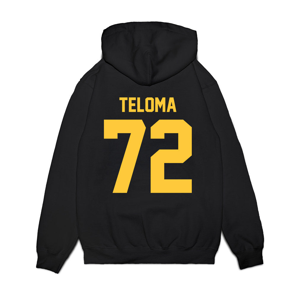 Arizona State - NCAA Football : Doughless Teloma - Vintage Helmet Premium Hooded Sweatshirt-1