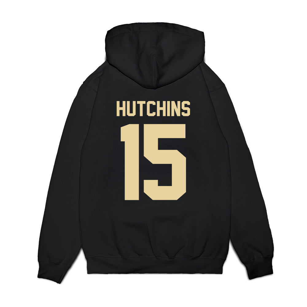 Boston College - NCAA Football : Quintayvious Hutchins - Vintage Helmet Premium Hooded Sweatshirt-1