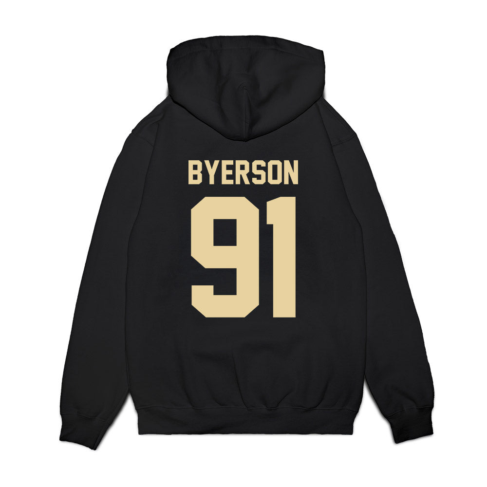 Boston College - NCAA Football : Makai Byerson - Vintage Helmet Premium Hooded Sweatshirt-1