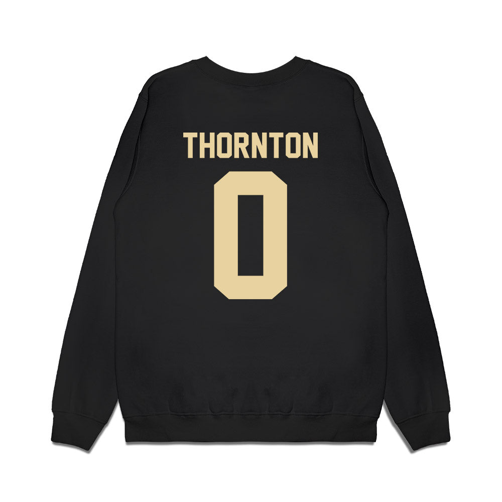 Boston College - NCAA Football : Omar Thornton - Vintage Helmet Premium Crewneck Sweatshirt-1