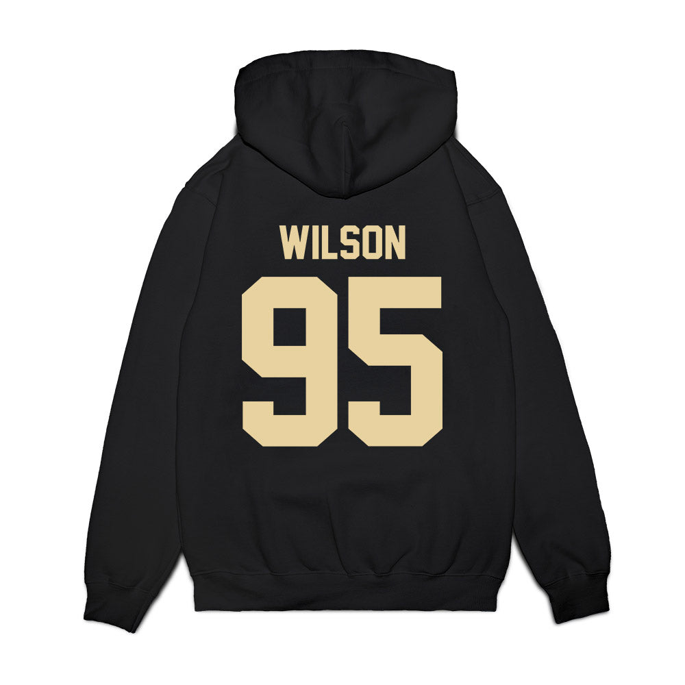 Boston College - NCAA Football : Clive Wilson - Vintage Helmet Premium Hooded Sweatshirt-1