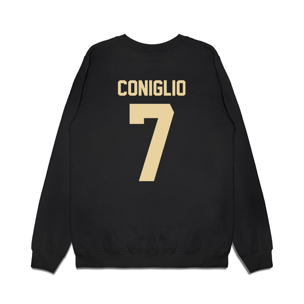 Boston College - NCAA Football : Jake Coniglio - Vintage Helmet Premium Crewneck Sweatshirt-1