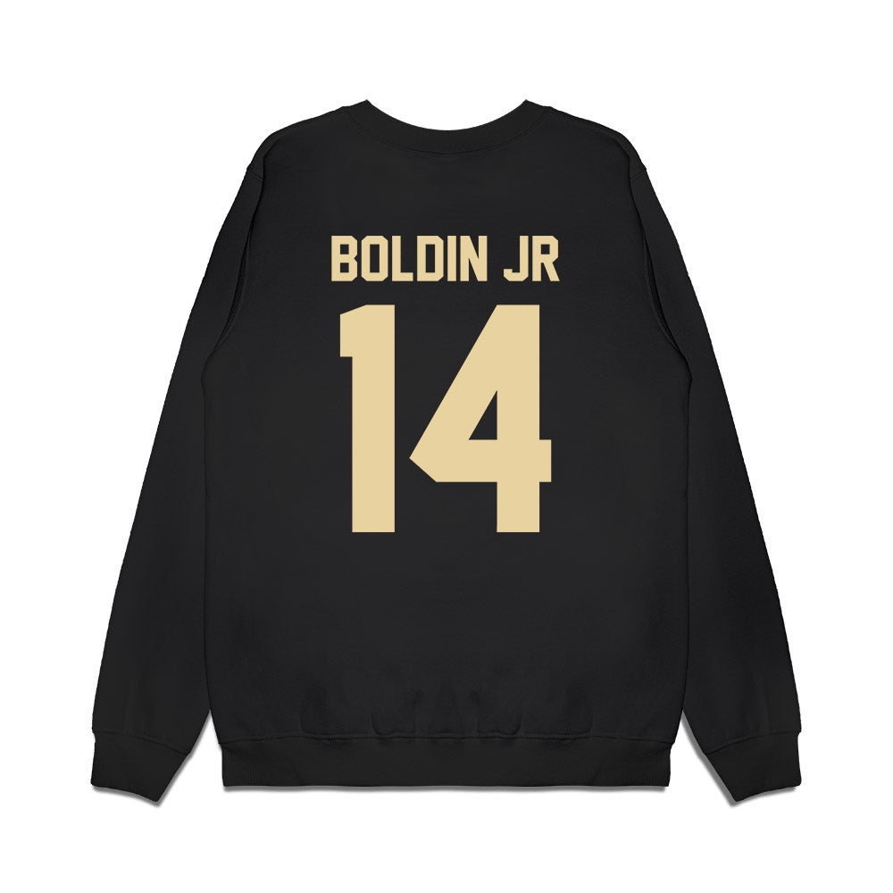 Boston College - NCAA Football : Nedrick Boldin Jr - Vintage Helmet Premium Crewneck Sweatshirt-1