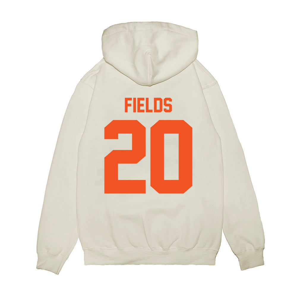 Oklahoma State - NCAA Football : Rodney Fields - Vintage Helmet Premium Hooded Sweatshirt-1