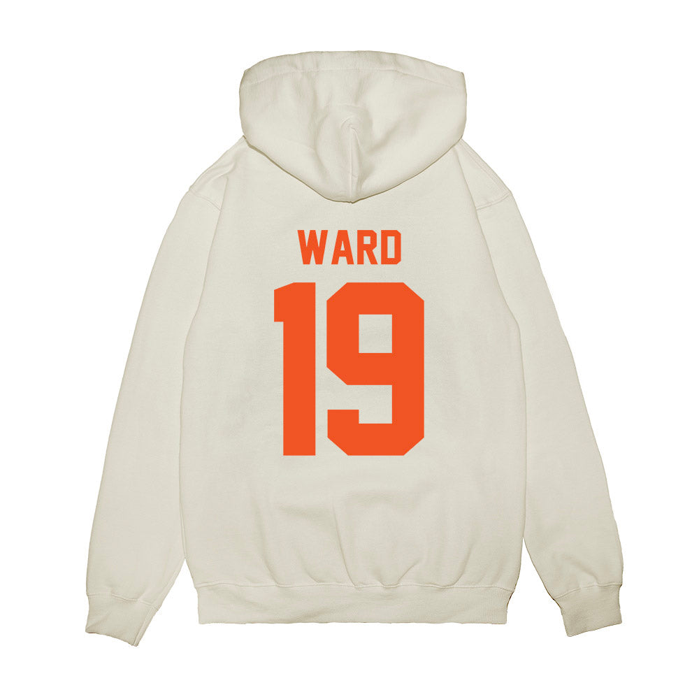 Oklahoma State - NCAA Football : Logan Ward - Vintage Helmet Premium Hooded Sweatshirt-1