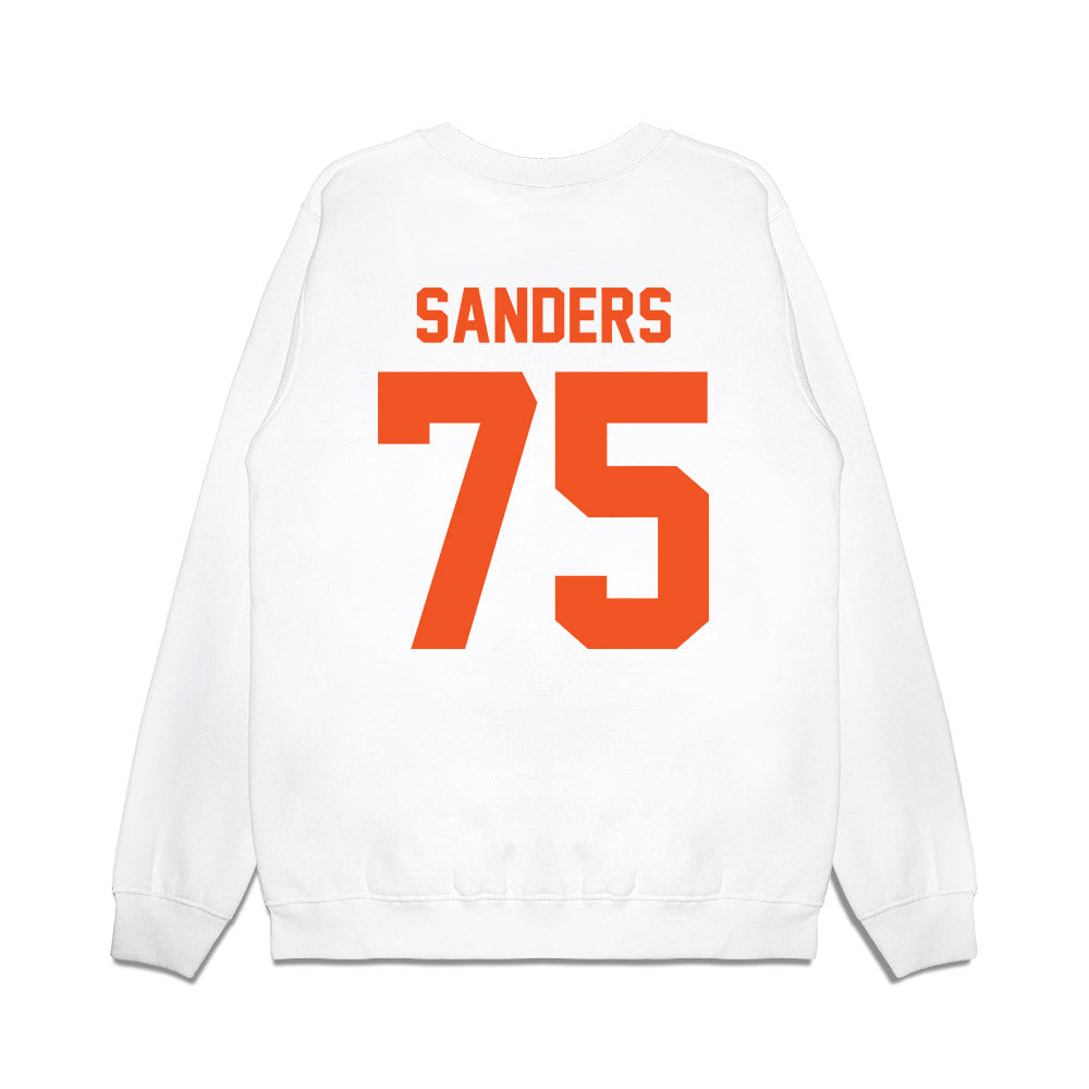 Oklahoma State - NCAA Football : Jakobe Sanders - Vintage Helmet Premium Crewneck Sweatshirt-1