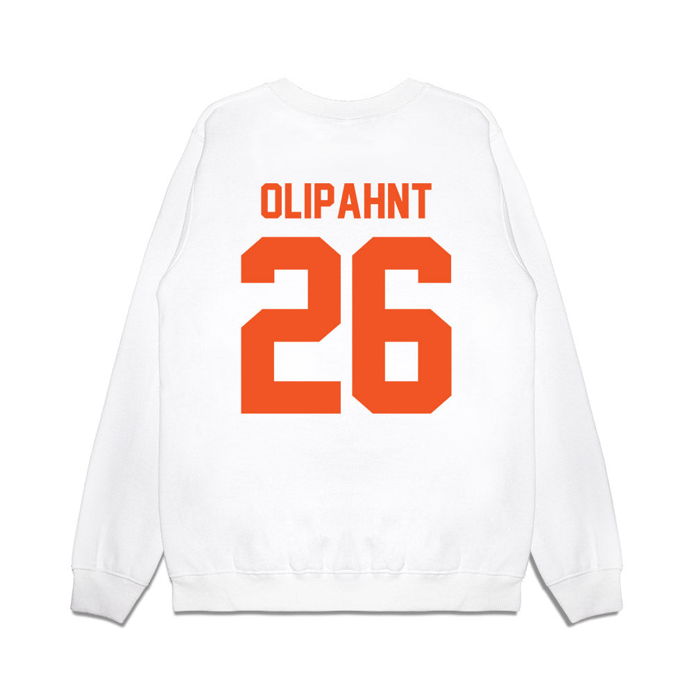 Oklahoma State - NCAA Football : jacobi olipahnt - Vintage Helmet Premium Crewneck Sweatshirt-1