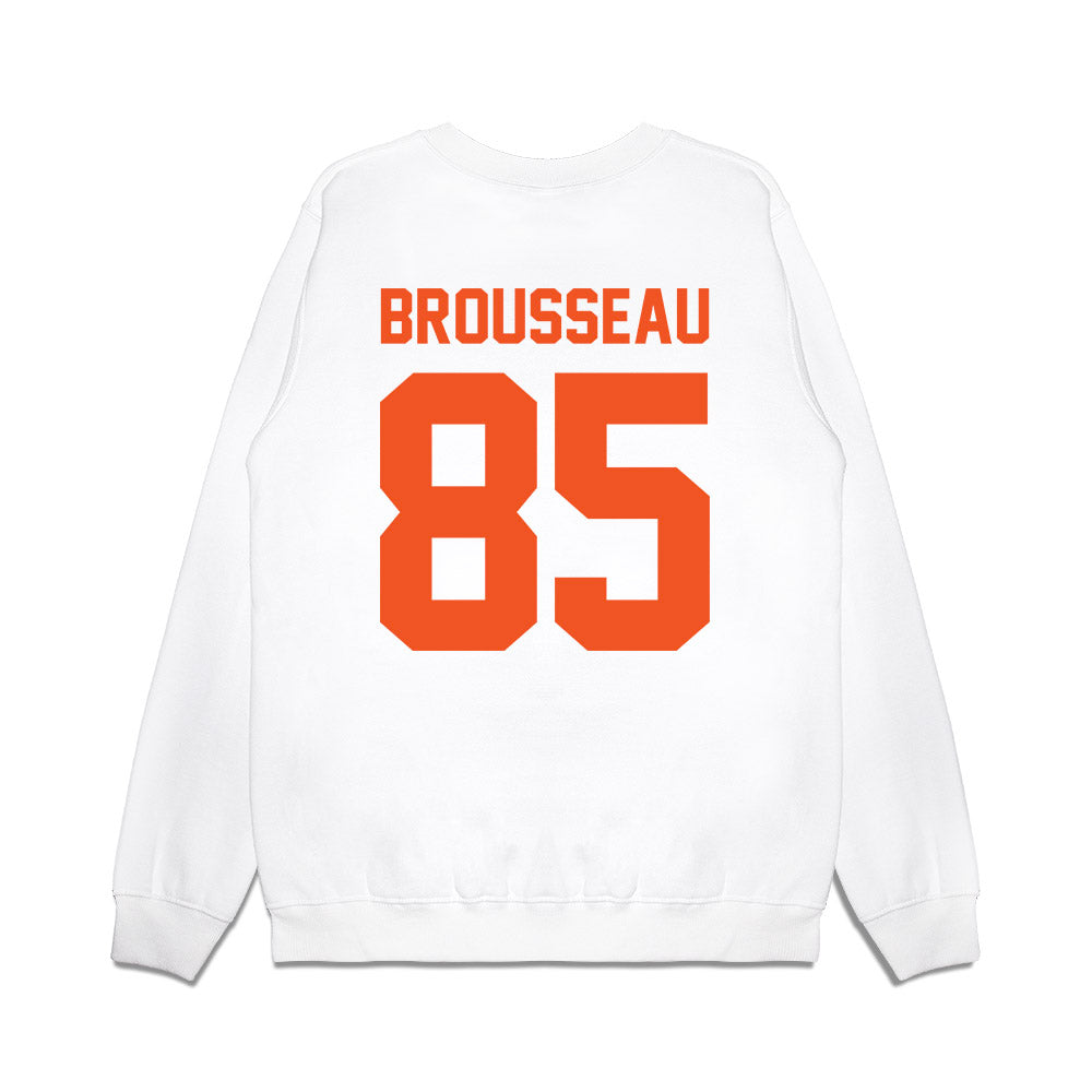 Oklahoma State - NCAA Football : Grayson Brousseau - Vintage Helmet Premium Crewneck Sweatshirt-1