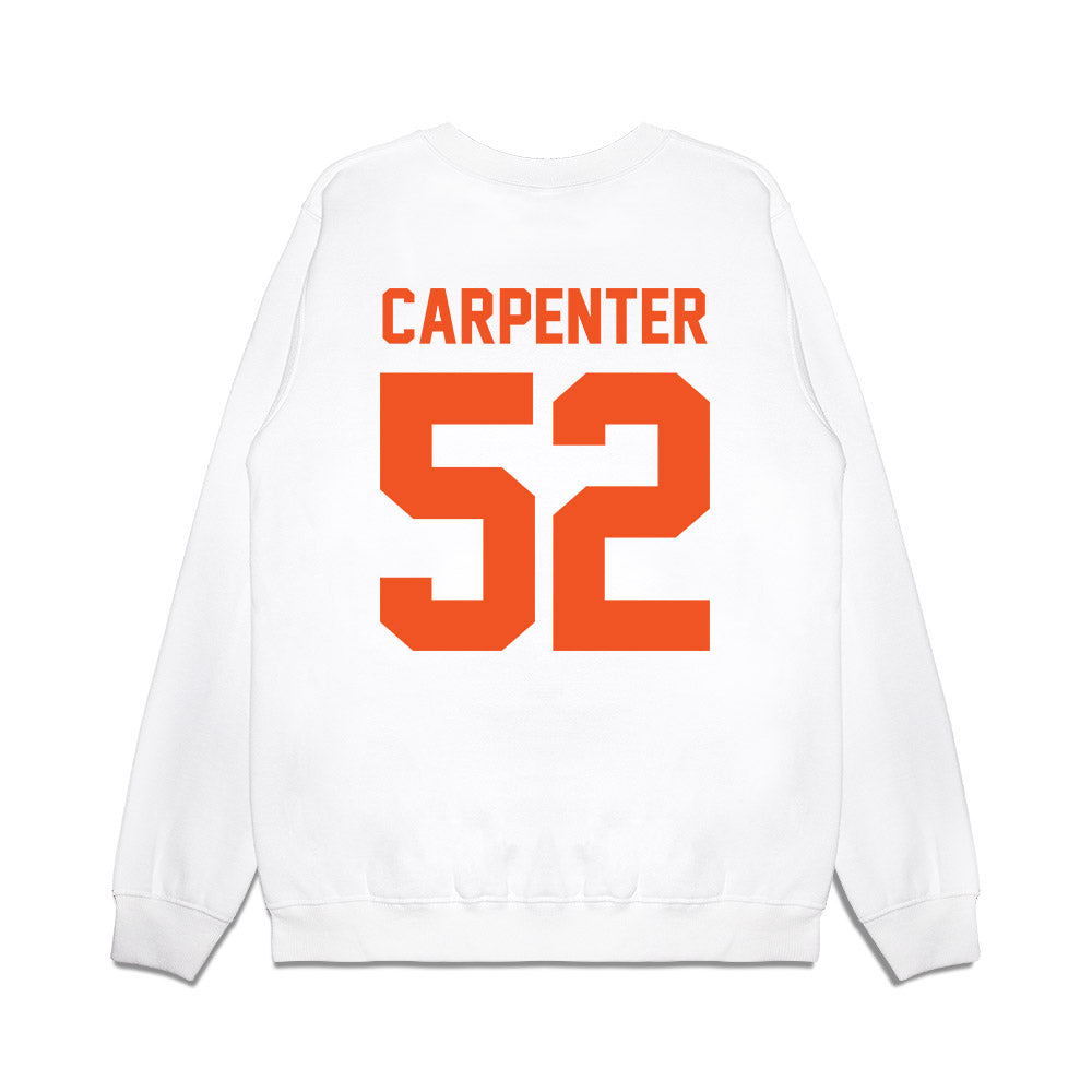 Oklahoma State - NCAA Football : Kasen Carpenter - Vintage Helmet Premium Crewneck Sweatshirt-1