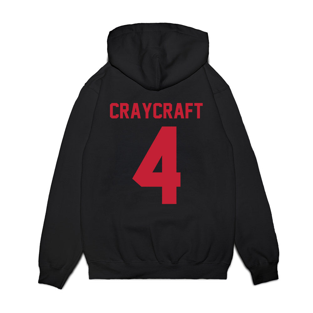 Ohio State - NCAA Football : Ethan Craycraft - Vintage Helmet Premium Hooded Sweatshirt-1