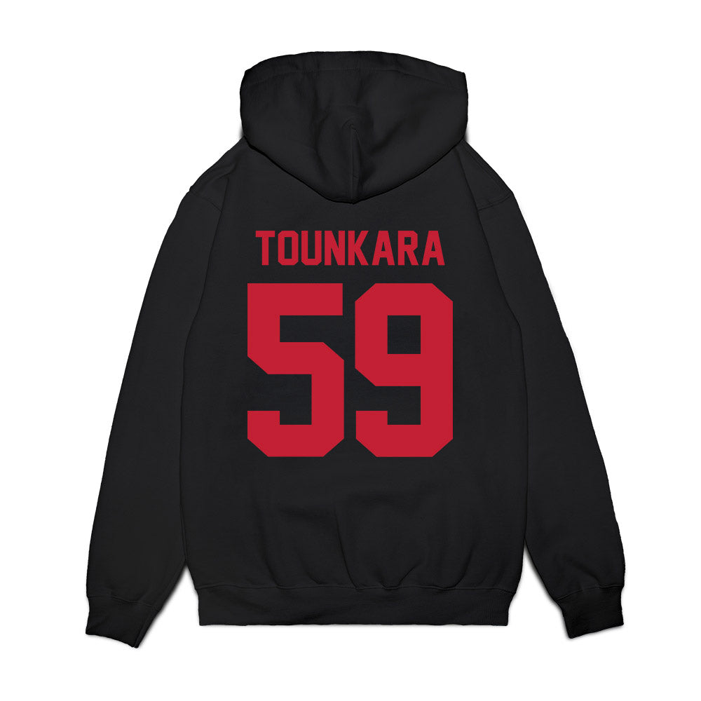 Ohio State - NCAA Football : Ahmed Tounkara - Vintage Helmet Premium Hooded Sweatshirt-1