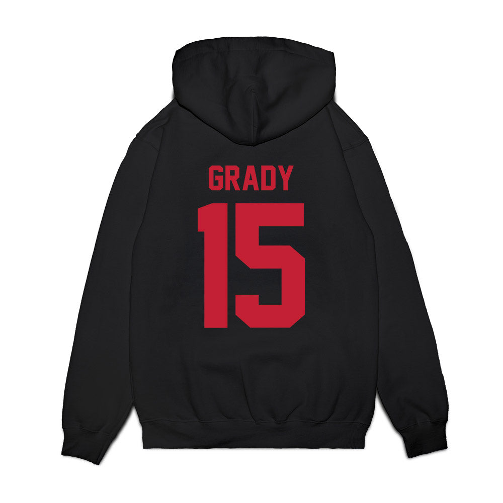 Ohio State - NCAA Football : Zion Grady - Vintage Helmet Premium Hooded Sweatshirt-1