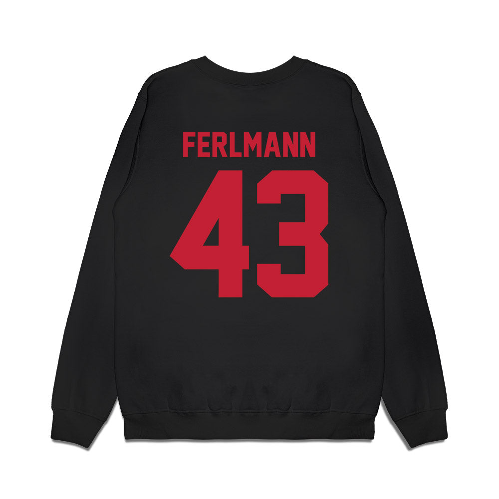 Ohio State - NCAA Football : John Ferlmann - Vintage Helmet Premium Crewneck Sweatshirt-1