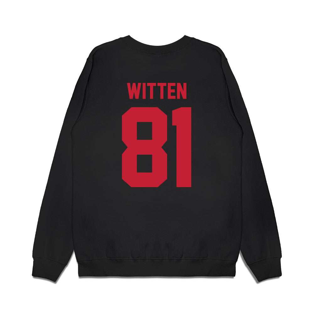 Ohio State - NCAA Football : Damarion Witten - Vintage Helmet Premium Crewneck Sweatshirt-1